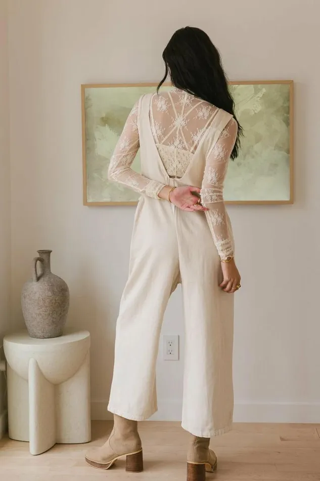 Robin Jumpsuit In Cream Cream Women Bohme Jumpsuits and Overalls