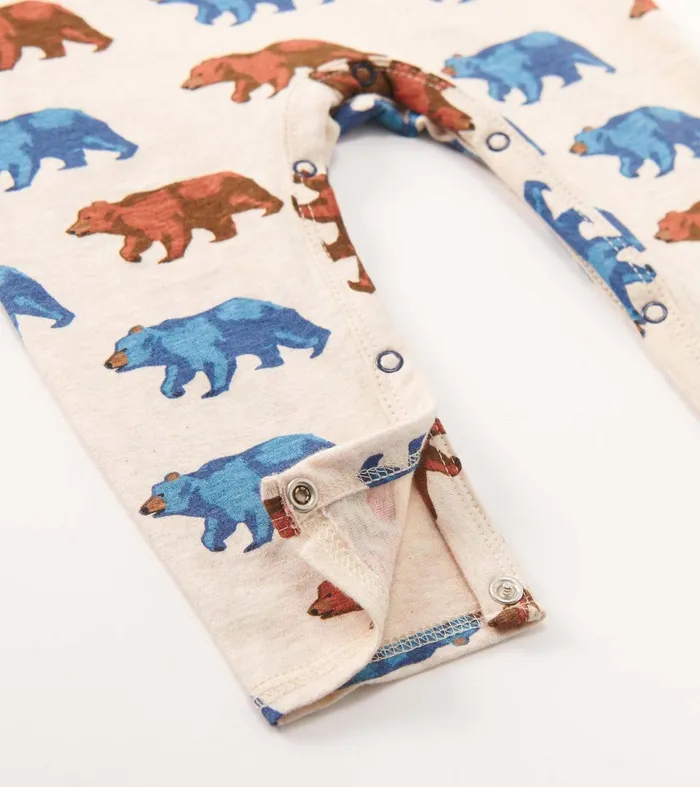 Rompers Baby and Toddler Hatley Baby Boys Bluestone Bears Long Sleeve Romper