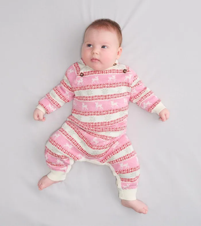 Rompers Baby and Toddler Hatley Baby Doe Fair Isle Sweater Romper