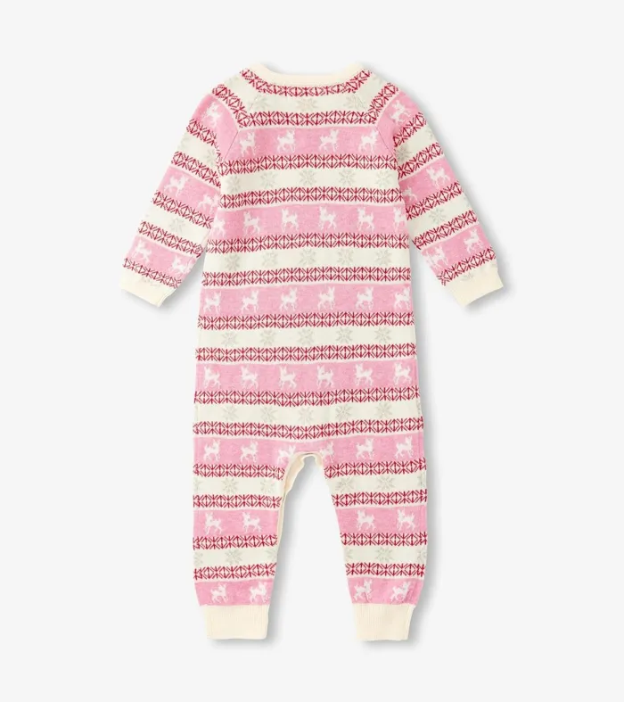 Rompers Baby and Toddler Hatley Baby Doe Fair Isle Sweater Romper