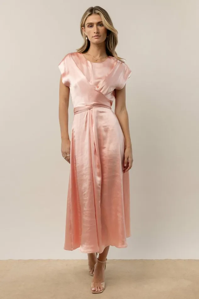 Rosalind Midi Dress In Pink Pink Women Bohme Dresses
