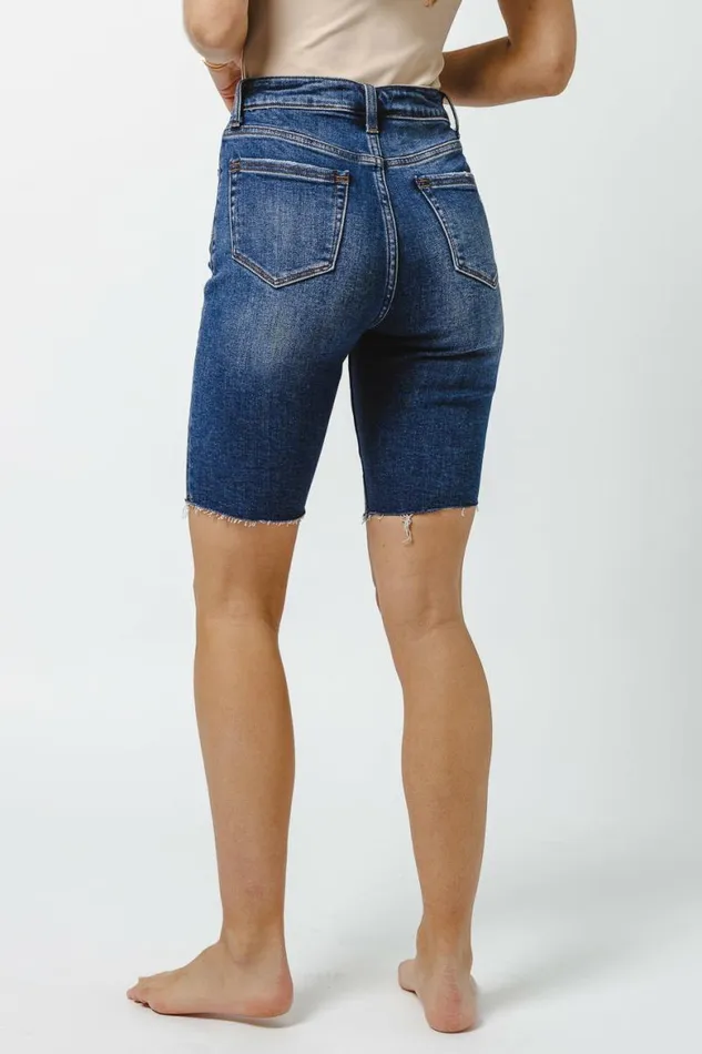 Rowen Mid Thigh Shorts Dark Wash Women Bohme Pants