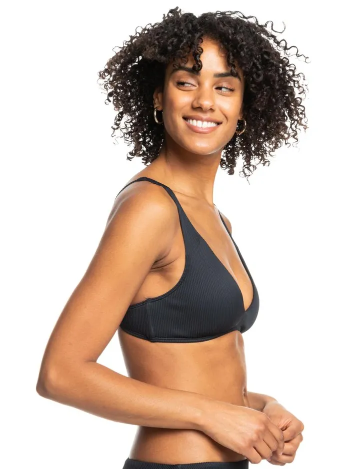 Roxy Bikini Tops Roxy Love The Oceana Bikini Top Anthracite 8211 Women Roxy Bikini Tops Roxy Love The Oceana Bikini Top Anthracite 8211 Women