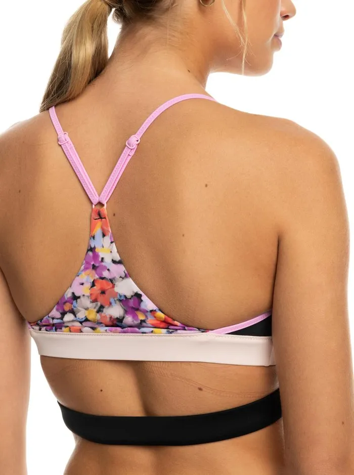 Roxy Bikinis Roxy Active Bralette Bikini Top Anthracite Swim Blooms 8211 Women Roxy Bikinis Roxy Active Bralette Bikini Top Anthracite Swim Blooms 8211 Women