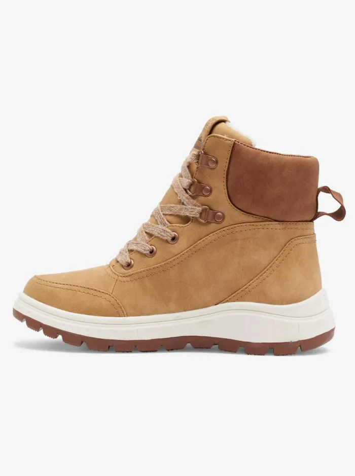 Roxy Boots Karmel LaceUp Boots Tan 8211 Women Roxy Boots Karmel LaceUp Boots Tan 8211 Women