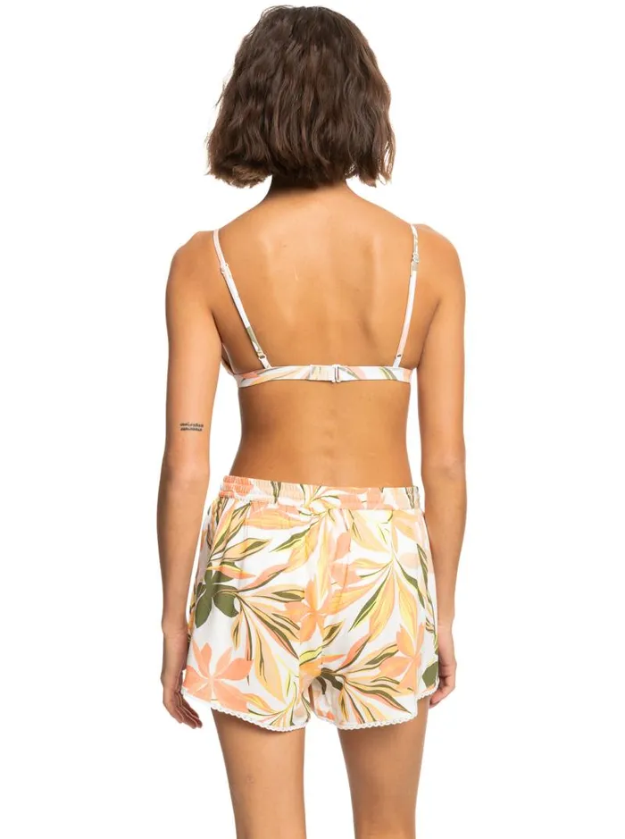 Roxy Cover Ups Salty Tan Shorts Bright White Subtly Salty Mult 8211 Women Roxy Cover Ups Salty Tan Shorts Bright White Subtly Salty Mult 8211 Women