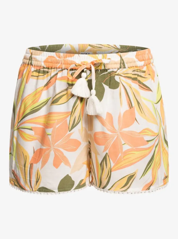Roxy Cover Ups Salty Tan Shorts Bright White Subtly Salty Mult 8211 Women Roxy Cover Ups Salty Tan Shorts Bright White Subtly Salty Mult 8211 Women