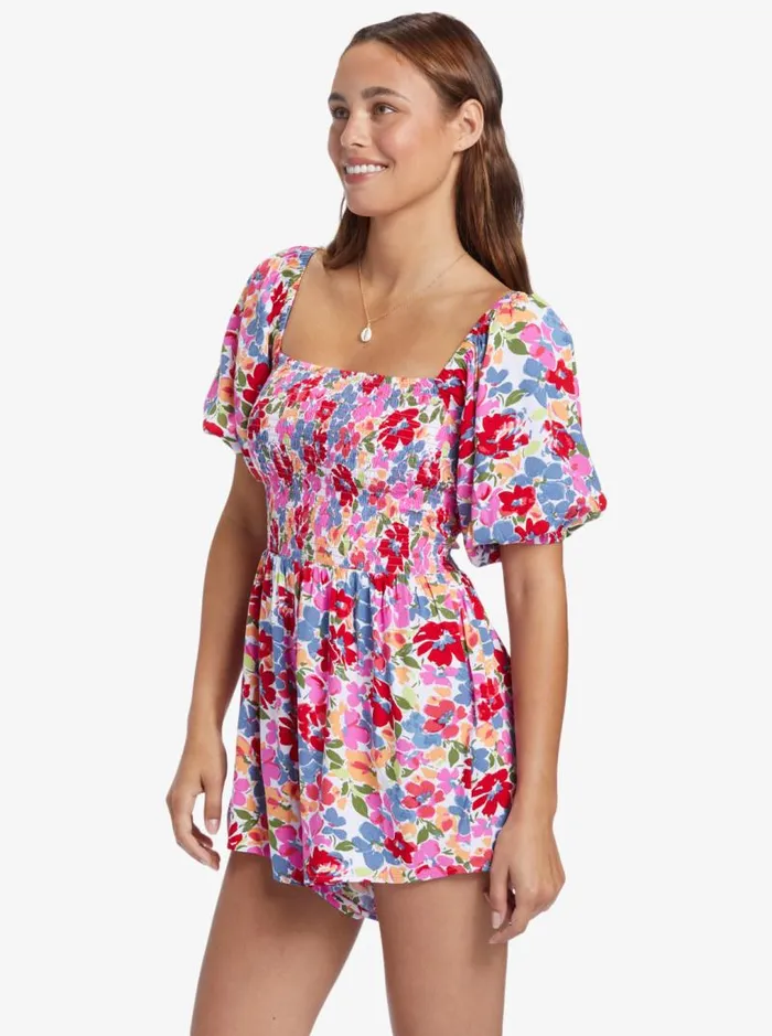 Roxy Dresses Barefoot Babe Romper Shocking Pink Bloomin Babe 8211 Women Roxy Dresses Barefoot Babe Romper Shocking Pink Bloomin Babe 8211 Women