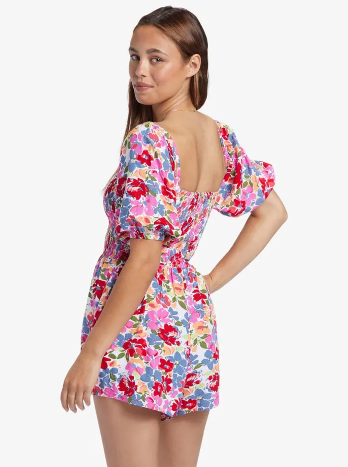 Roxy Dresses Barefoot Babe Romper Shocking Pink Bloomin Babe 8211 Women Roxy Dresses Barefoot Babe Romper Shocking Pink Bloomin Babe 8211 Women