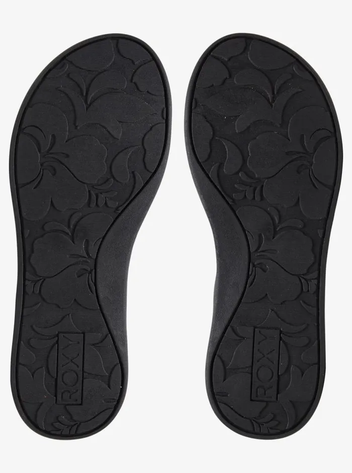 Roxy Flip Flops Vickie FlipFlops Black 8211 Women Roxy Flip Flops Vickie FlipFlops Black 8211 Women
