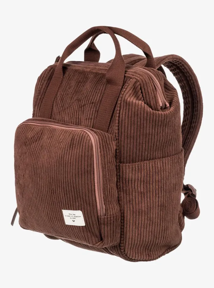 Roxy Handbags Cozy Nature Medium Corduroy Backpack Bitter Chocolate 8211 Women Roxy Handbags Cozy Nature Medium Corduroy Backpack Bitter Chocolate 8211 Women