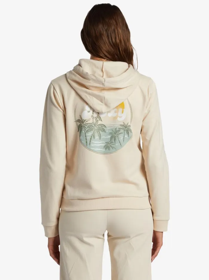 Roxy Jackets Evening Hike Zip ZipUp Hoodie Tapioca 8211 Women Roxy Jackets Evening Hike Zip ZipUp Hoodie Tapioca 8211 Women