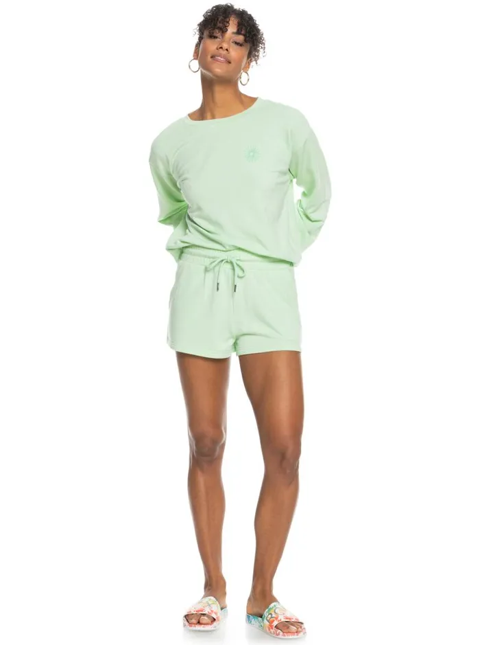 Roxy Loungewear Check Out Sweat Shorts Pastel Green 8211 Women Roxy Loungewear Check Out Sweat Shorts Pastel Green 8211 Women