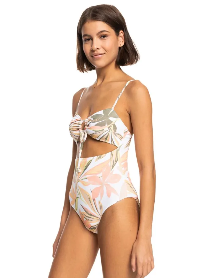 Roxy One Pieces Printed Beach Classics OnePiece Swimsuit Bright White Subtly Salty Flat 8211 Women Roxy One Pieces Printed Beach Classics OnePiece Swimsuit Bright White Subtly Salty Flat 8211 Women