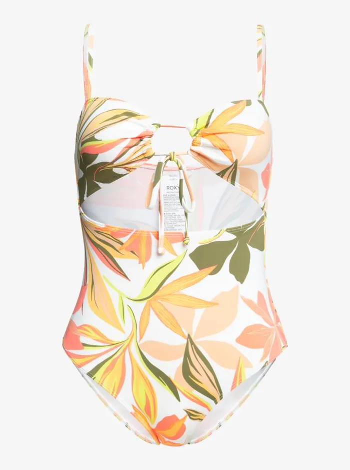 Roxy One Pieces Printed Beach Classics OnePiece Swimsuit Bright White Subtly Salty Flat 8211 Women Roxy One Pieces Printed Beach Classics OnePiece Swimsuit Bright White Subtly Salty Flat 8211 Women