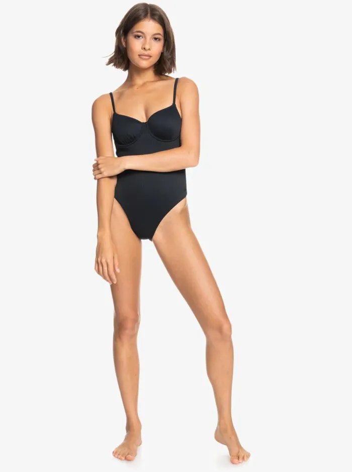 Roxy One Pieces Roxy Love The Muse OnePiece Swimsuit Anthracite 8211 Women Roxy One Pieces Roxy Love The Muse OnePiece Swimsuit Anthracite 8211 Women