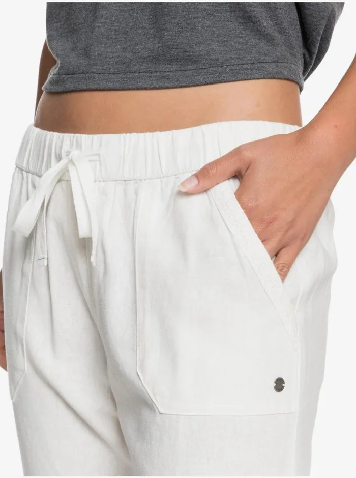 Roxy Pants and Jeans On The Seashore Cargo Pants Snow White 8211 Women Roxy Pants and Jeans On The Seashore Cargo Pants Snow White 8211 Women