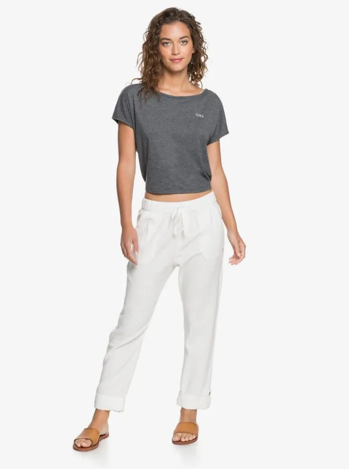 Roxy Pants and Jeans On The Seashore Cargo Pants Snow White 8211 Women Roxy Pants and Jeans On The Seashore Cargo Pants Snow White 8211 Women