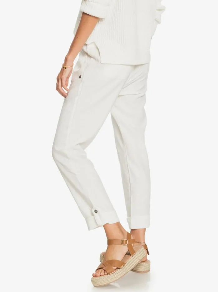 Roxy Pants and Jeans On The Seashore Cargo Pants Snow White 8211 Women Roxy Pants and Jeans On The Seashore Cargo Pants Snow White 8211 Women
