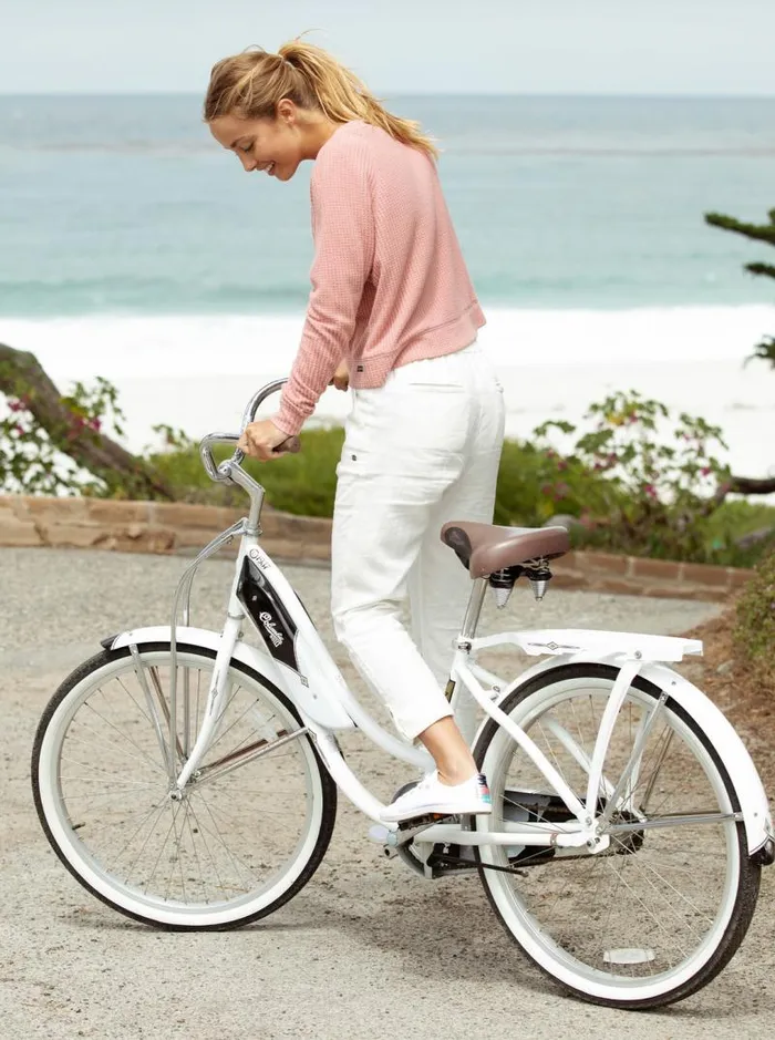 Roxy Pants and Jeans On The Seashore Cargo Pants Snow White 8211 Women Roxy Pants and Jeans On The Seashore Cargo Pants Snow White 8211 Women