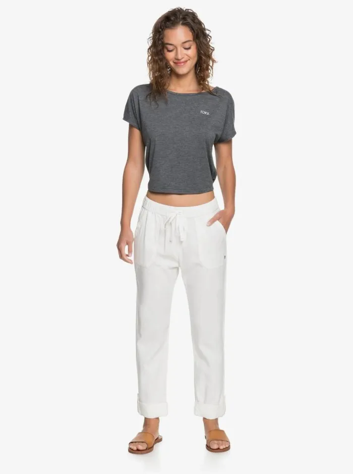 Roxy Pants and Jeans On The Seashore Cargo Pants Snow White 8211 Women Roxy Pants and Jeans On The Seashore Cargo Pants Snow White 8211 Women
