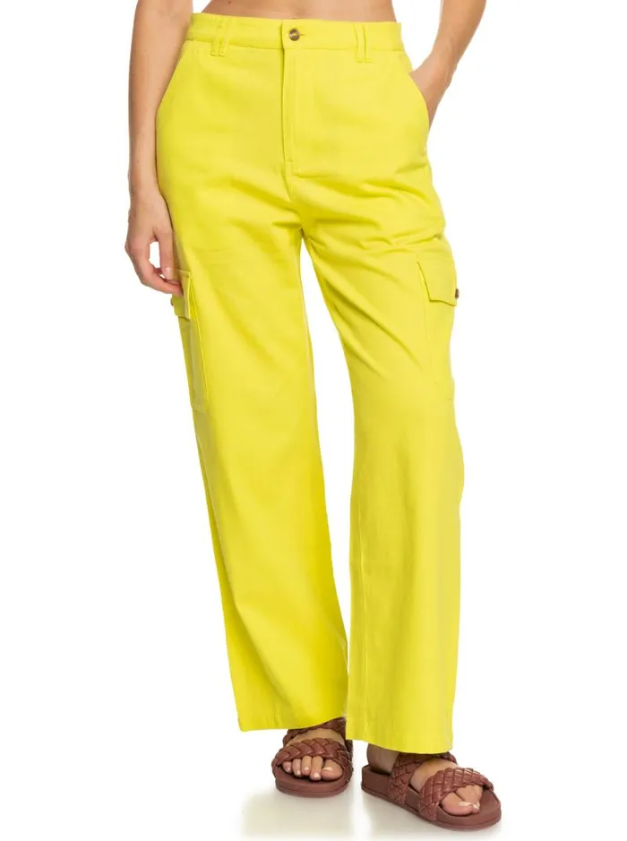 Roxy Pants and Jeans SurfKindKate Cargo Pants Yellow Plum 8211 Women Roxy Pants and Jeans SurfKindKate Cargo Pants Yellow Plum 8211 Women