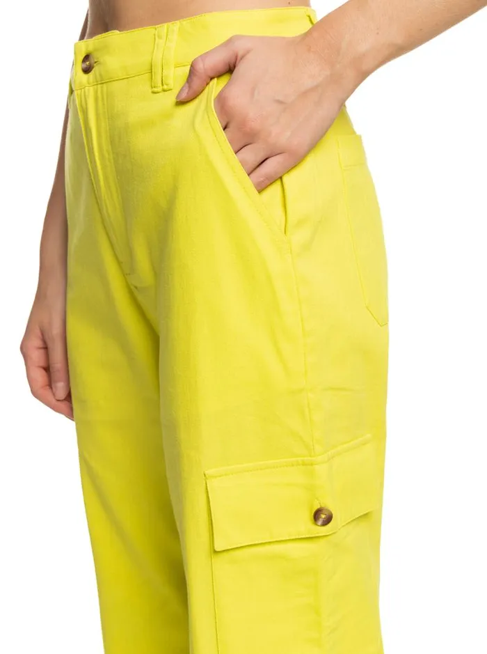 Roxy Pants and Jeans SurfKindKate Cargo Pants Yellow Plum 8211 Women Roxy Pants and Jeans SurfKindKate Cargo Pants Yellow Plum 8211 Women