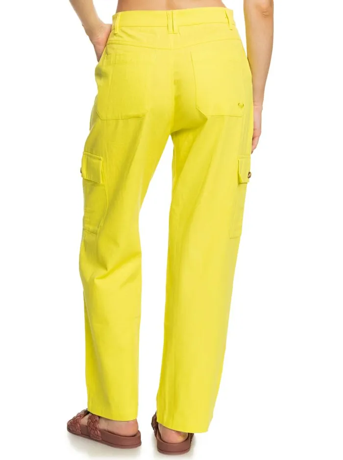 Roxy Pants and Jeans SurfKindKate Cargo Pants Yellow Plum 8211 Women Roxy Pants and Jeans SurfKindKate Cargo Pants Yellow Plum 8211 Women