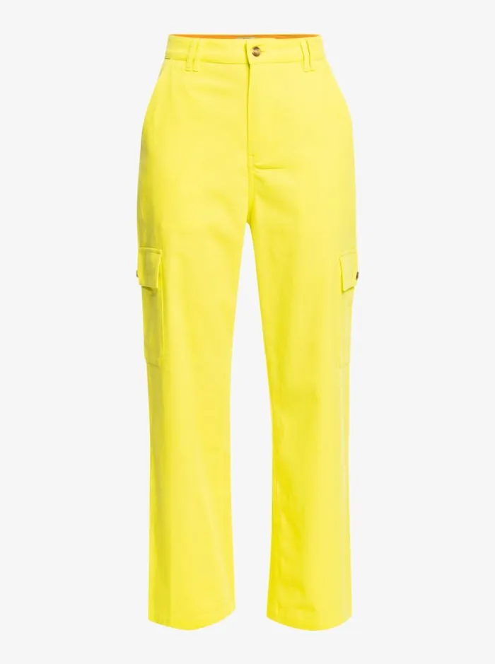 Roxy Pants and Jeans SurfKindKate Cargo Pants Yellow Plum 8211 Women Roxy Pants and Jeans SurfKindKate Cargo Pants Yellow Plum 8211 Women