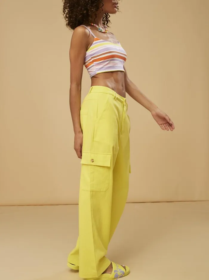 Roxy Pants and Jeans SurfKindKate Cargo Pants Yellow Plum 8211 Women Roxy Pants and Jeans SurfKindKate Cargo Pants Yellow Plum 8211 Women