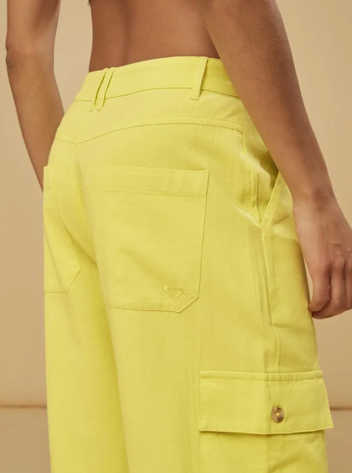 Roxy Pants and Jeans SurfKindKate Cargo Pants Yellow Plum 8211 Women Roxy Pants and Jeans SurfKindKate Cargo Pants Yellow Plum 8211 Women