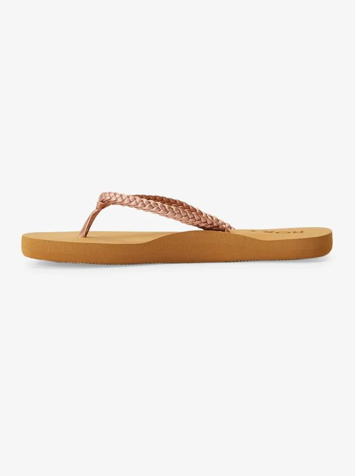 Roxy Shoes and Sandals Girl039s 416 Costas FlipFlops Rose Gold 8211 Kids Roxy Shoes and Sandals Girl039s 416 Costas FlipFlops Rose Gold 8211 Kids