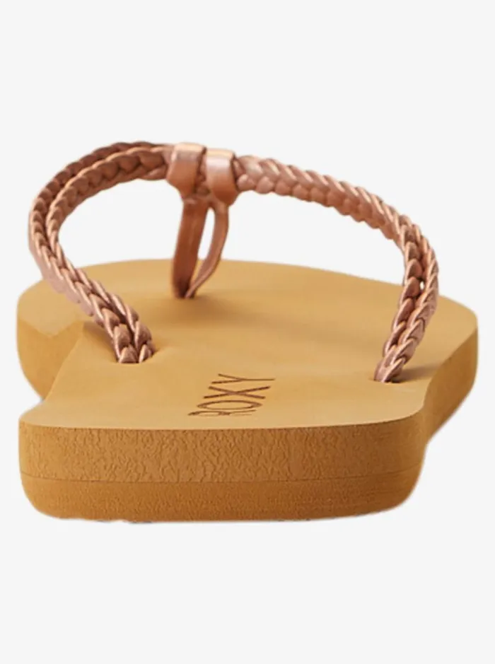 Roxy Shoes and Sandals Girl039s 416 Costas FlipFlops Rose Gold 8211 Kids Roxy Shoes and Sandals Girl039s 416 Costas FlipFlops Rose Gold 8211 Kids