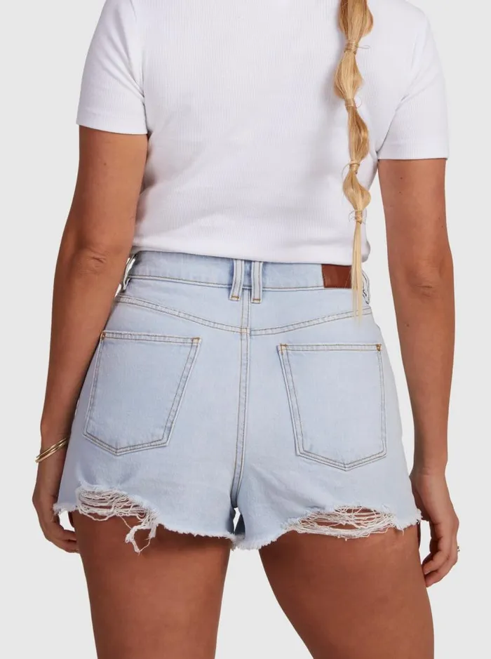 Roxy Shorts Eva Denim Shorts Light Blue 8211 Women Roxy Shorts Eva Denim Shorts Light Blue 8211 Women