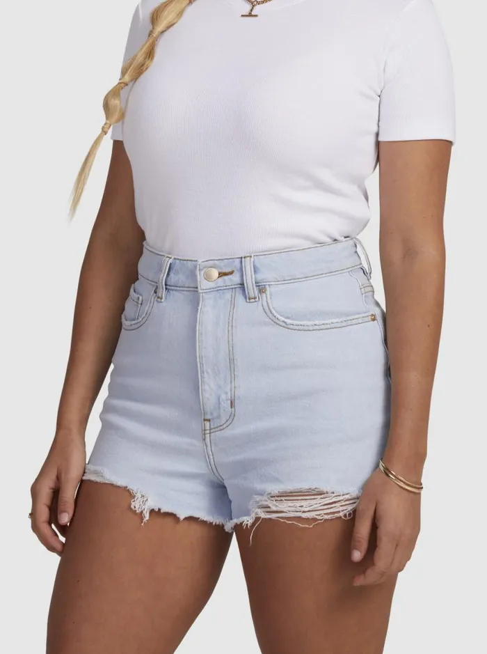 Roxy Shorts Eva Denim Shorts Light Blue 8211 Women Roxy Shorts Eva Denim Shorts Light Blue 8211 Women
