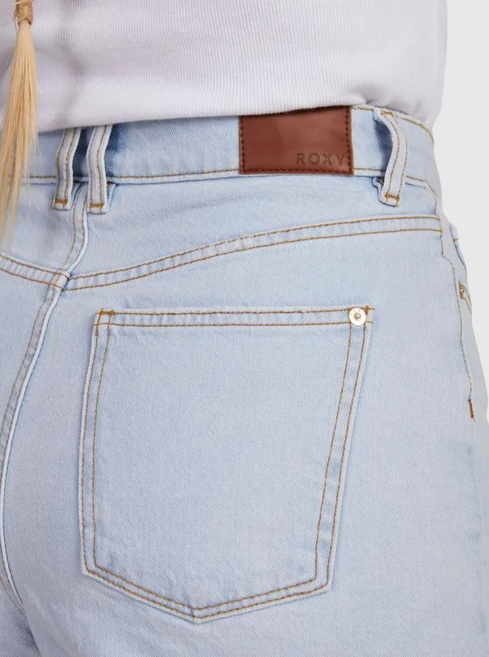 Roxy Shorts Eva Denim Shorts Light Blue 8211 Women Roxy Shorts Eva Denim Shorts Light Blue 8211 Women
