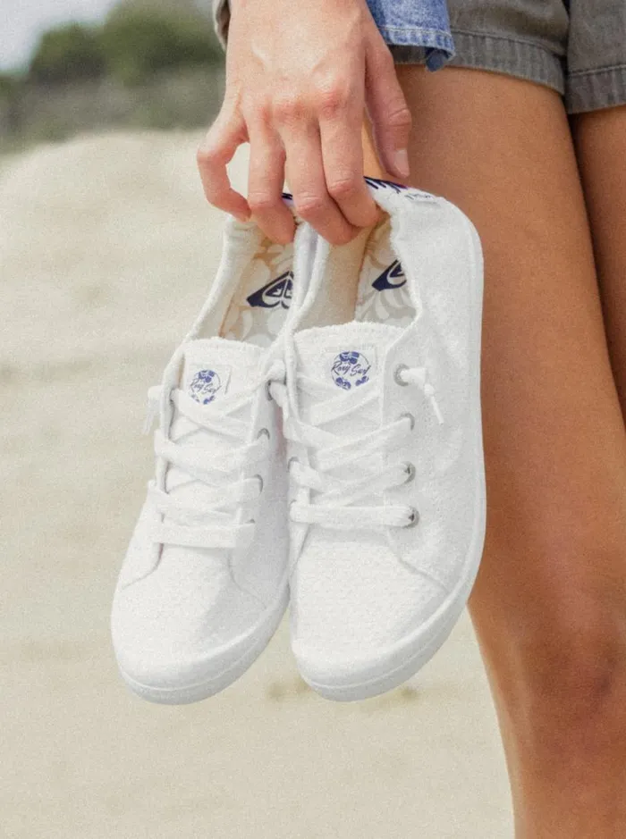 Roxy Sneakers Bayshore Shoes White 8211 Women Roxy Sneakers Bayshore Shoes White 8211 Women