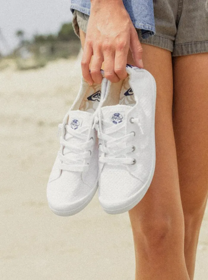 Roxy Sneakers Bayshore Shoes White 8211 Women Roxy Sneakers Bayshore Shoes White 8211 Women
