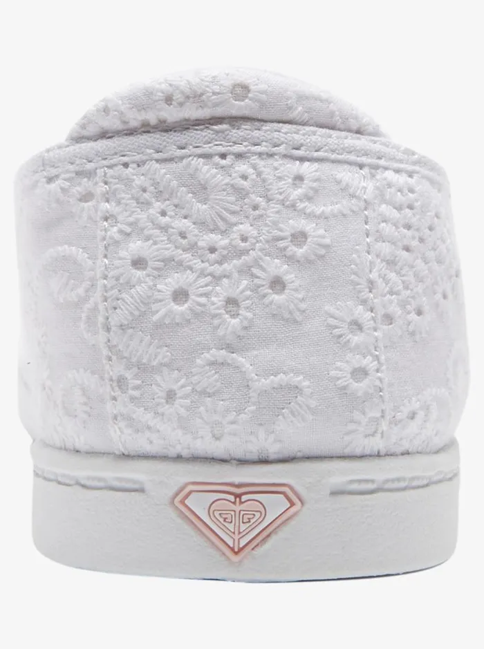 Roxy Sneakers Minnow SlipOn Shoes Whitewhite 8211 Women Roxy Sneakers Minnow SlipOn Shoes Whitewhite 8211 Women