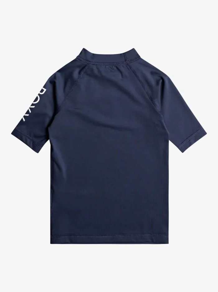 Roxy Surf Girl039s 27 Whole Hearted UPF 50 Short Sleeve Rashguard Mood Indigo 8211 Kids Roxy Surf Girl039s 27 Whole Hearted UPF 50 Short Sleeve Rashguard Mood Indigo 8211 Kids