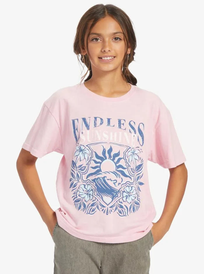 Roxy Tees and Tanks Girl039s 416 Endless Sunshine Oversized TShirt Candy Pink 8211 Kids Roxy Tees and Tanks Girl039s 416 Endless Sunshine Oversized TShirt Candy Pink 8211 Kids
