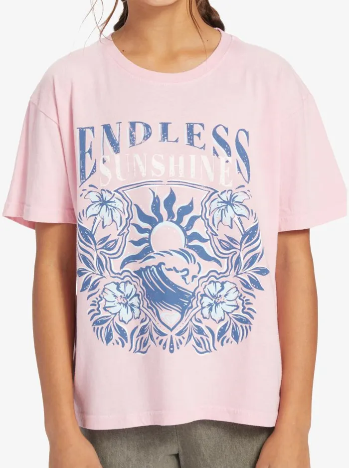 Roxy Tees and Tanks Girl039s 416 Endless Sunshine Oversized TShirt Candy Pink 8211 Kids Roxy Tees and Tanks Girl039s 416 Endless Sunshine Oversized TShirt Candy Pink 8211 Kids