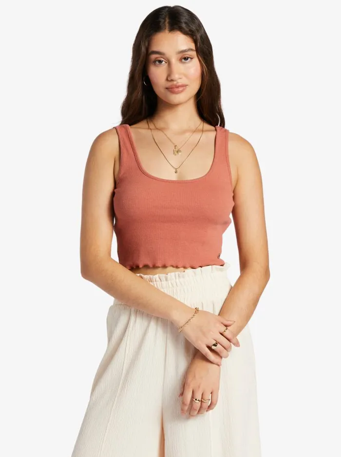 Roxy Tees and Tanks Keep It Wavy Tank Top Redwood Burl 8211 Women