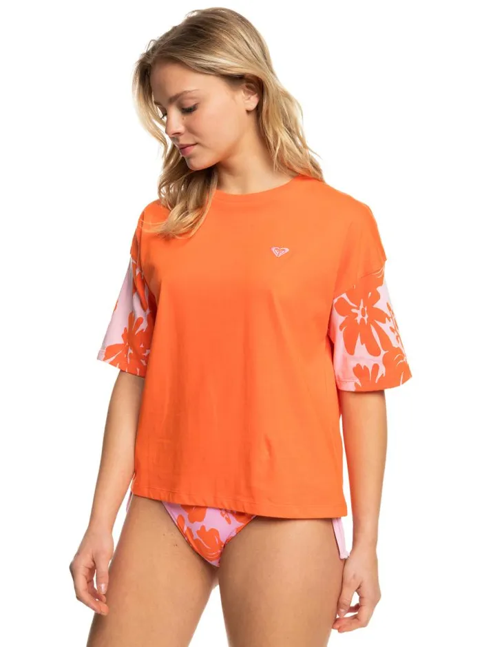 Roxy Tees and Tanks SurfKindKate TShirt Vermillon 8211 Women