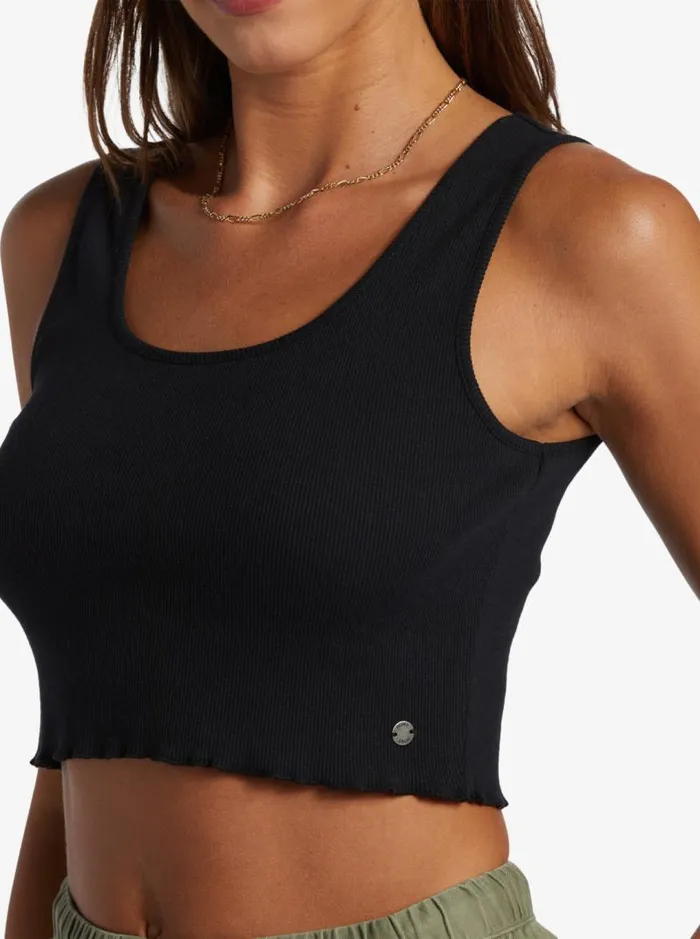 Roxy Tops Keep It Wavy Tank Top Anthracite 8211 Women Roxy Tops Keep It Wavy Tank Top Anthracite 8211 Women