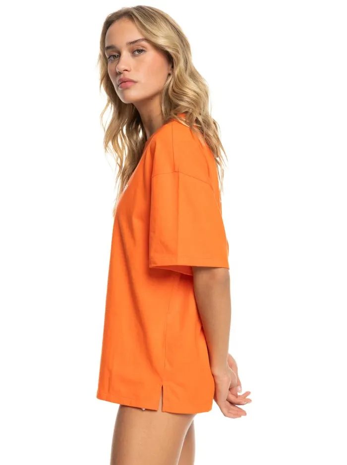 Roxy Tops SurfKindKate Oversized TShirt Vermillon 8211 Women