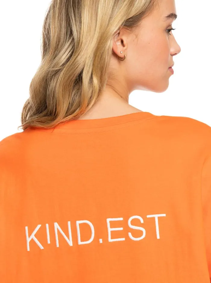 Roxy Tops SurfKindKate Oversized TShirt Vermillon 8211 Women