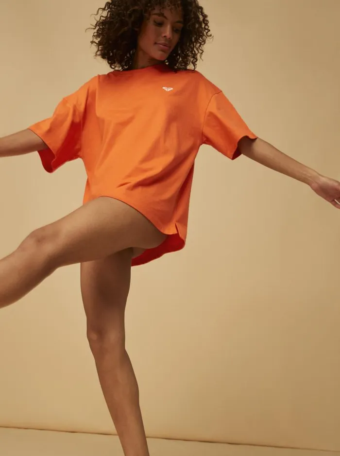 Roxy Tops SurfKindKate Oversized TShirt Vermillon 8211 Women