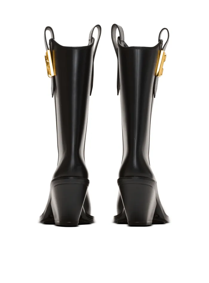 Rubber Tess PB Cowboy Boots Black Women Balmain Boots