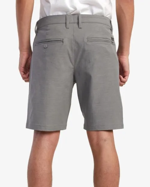 Rvca Back In Hybrid 19034 Shorts Athletic Heather Men Shorts and Hybrids